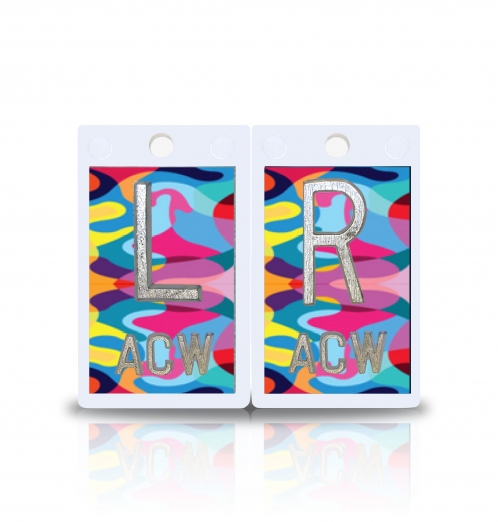 2" Plastic X Ray Markers- Abstract Design